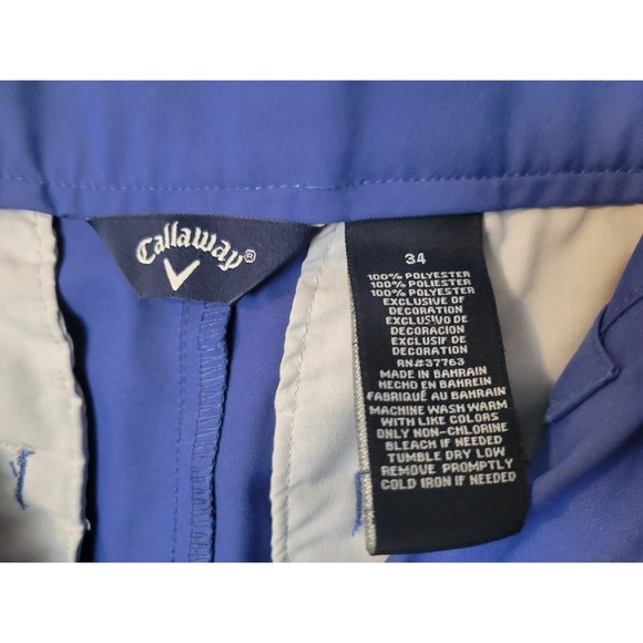 Callaway Men's Blue Performance Golf Shorts Size 34 - Picture 2 of 7